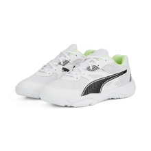 Puma Hallen-Indoorschuhe Solarflash II weiss/schwarz Kinder